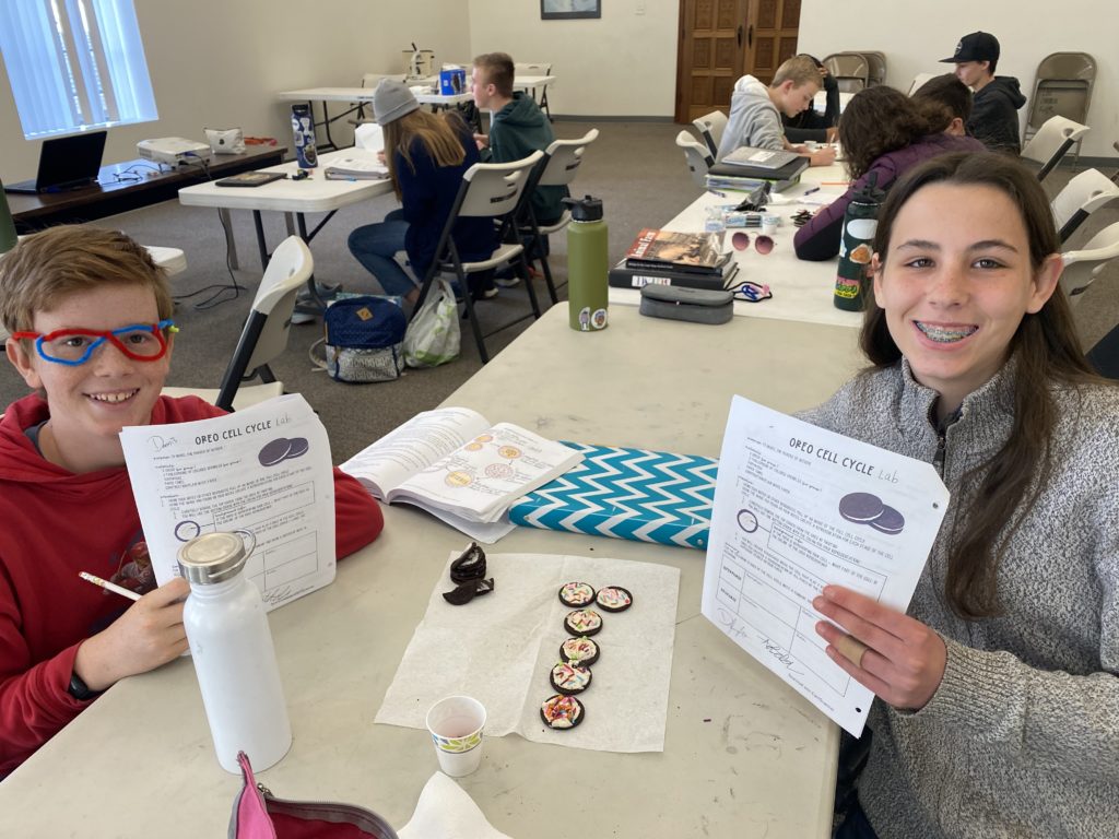 students in a science class